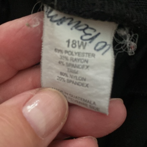 Briggs black knit trousers with stretchy waist band, Sz 18W, EUC - Picture 6 of 6